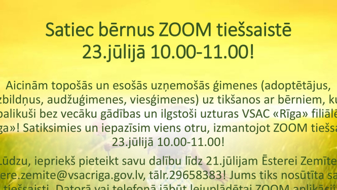 ZOOM ielūgums
